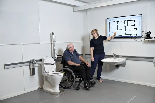 Her ser en borger mulighederne for, hvordan han kan fungere i hjemmet.